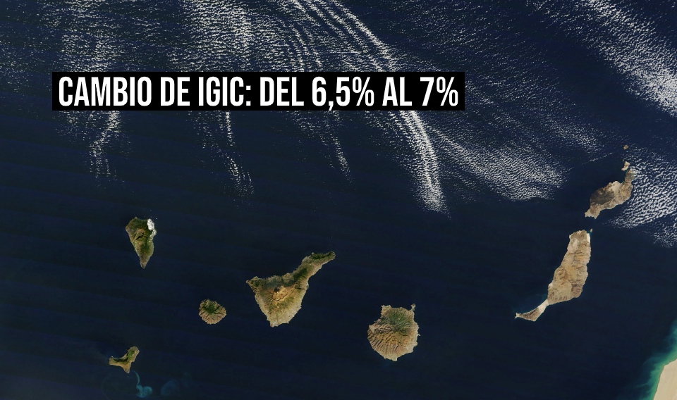 Islas Canararias cambio en el IGIC