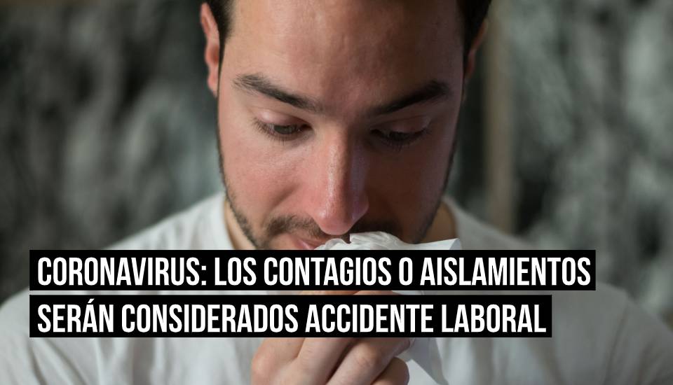 Los autónomos contagiados o aislados por coronavirus podrán pedir la prestación por accidente laboral