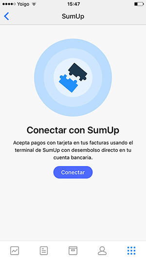 Conecta Debitoor, programa de facturación, con SumUp desde tu iPhone