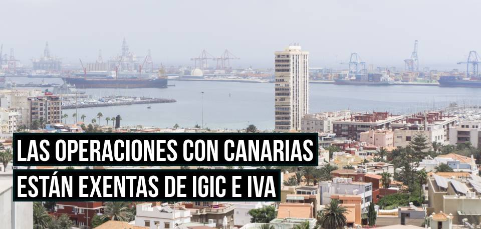 La factura recibida de Canarias va generalmente sin IGIC